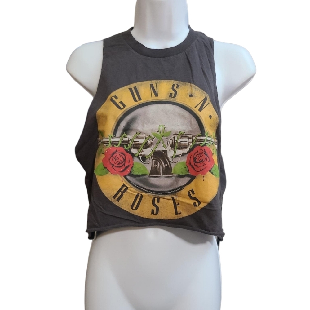HOLLISTER GUNS N ROSES graphic muscle crop top XS